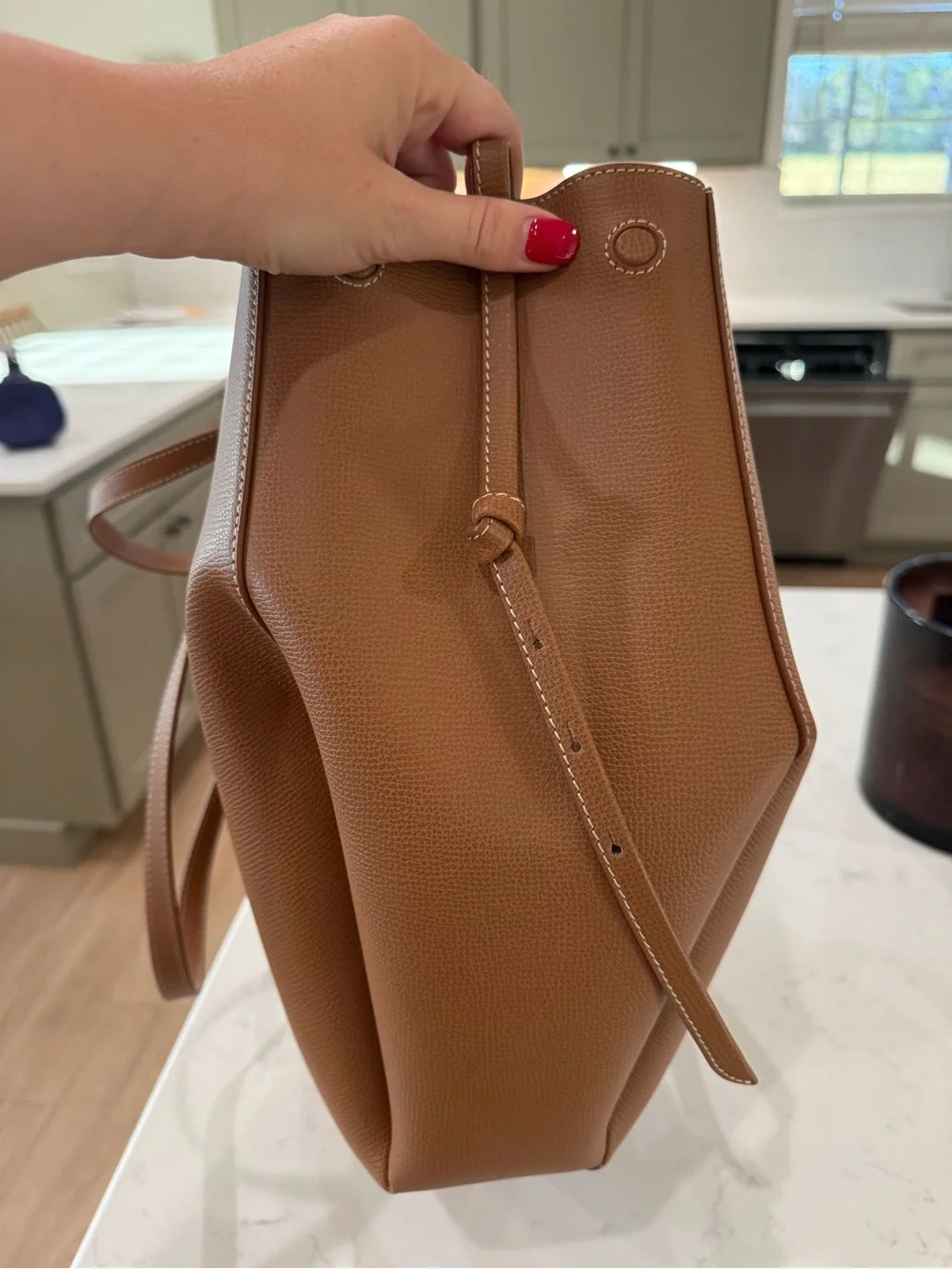 Polene Cyme Textured Camel